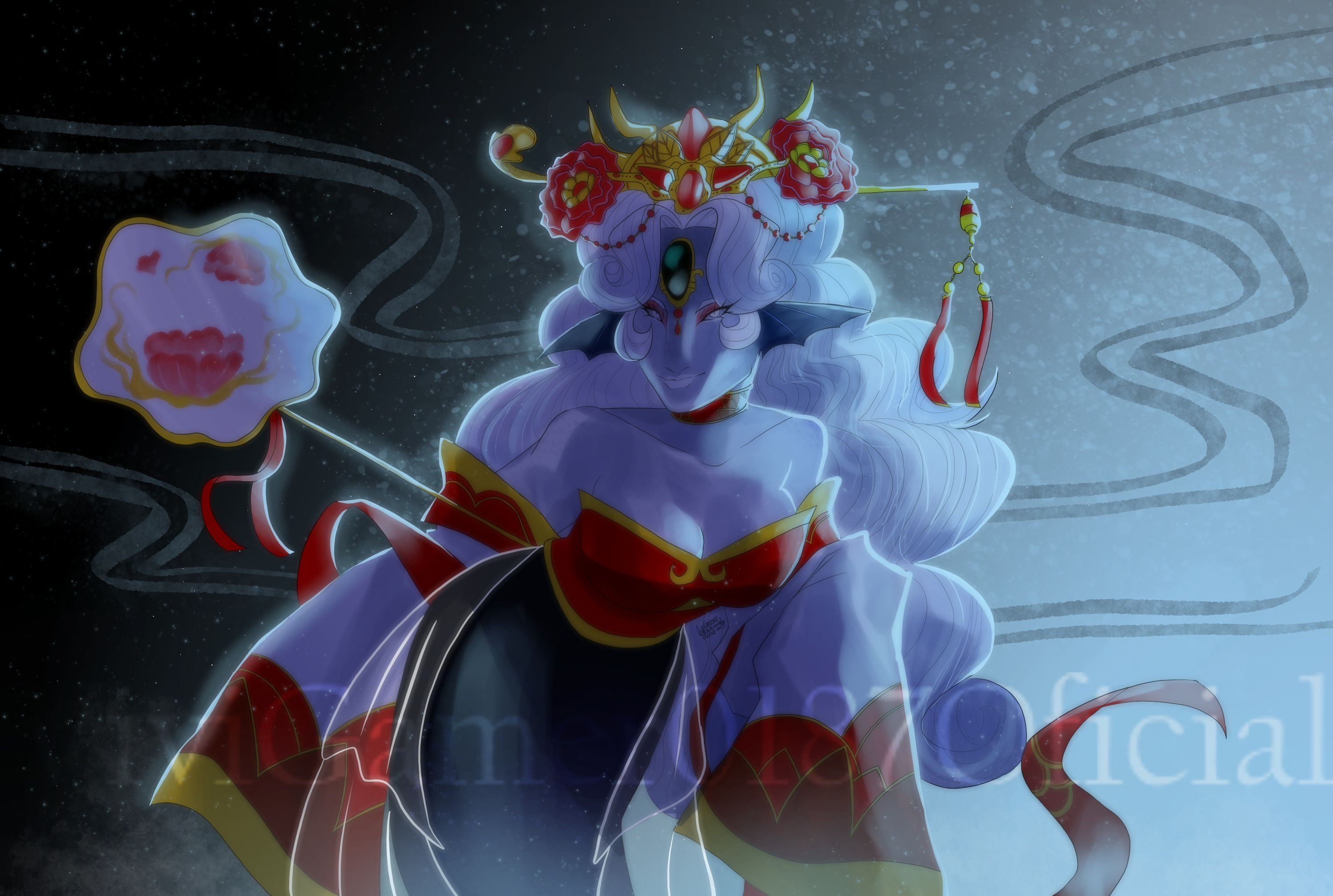 Crimson Specter of the Abyss drawing